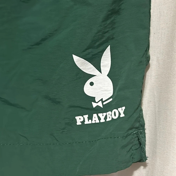 green Playboy by PacSun nylon shorts size small - Picture 3 of 4